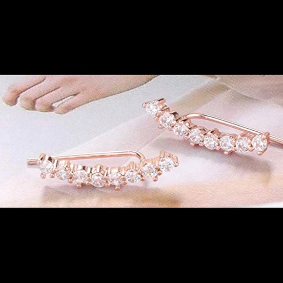 🌹Beautiful 🌹Crystal Climber Earrings 
NWT🏷 - Picture 5 of 12